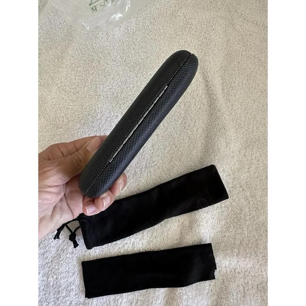 Men Small Glasses case - Eyeglasses Hard Shell Holder Pouch & Rough Black